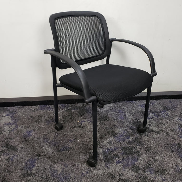 Rolling Mesh Back Guest Chair