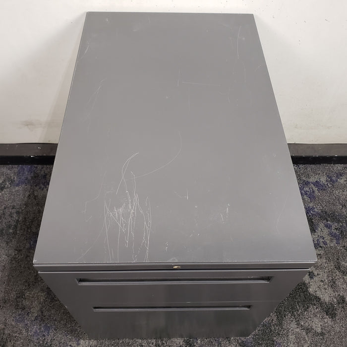 2 Drawer Rolling Pedestal File Cabinet