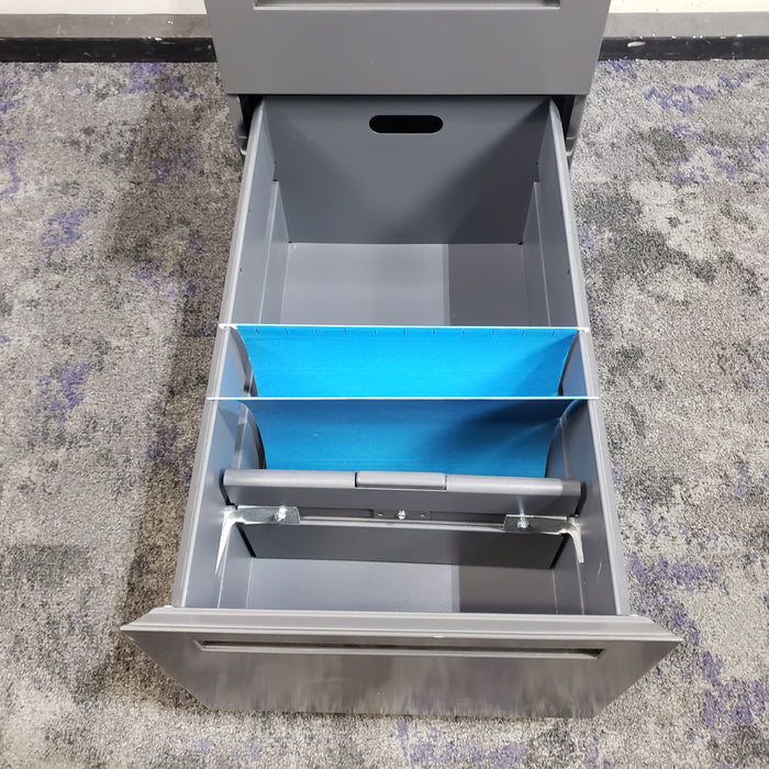 2 Drawer Rolling Pedestal File Cabinet