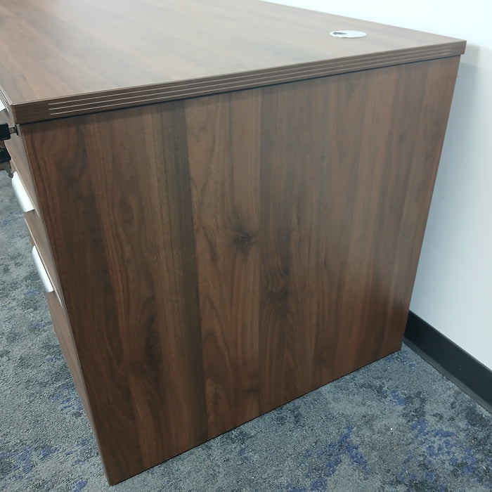 Desk with Pedestal File Cabinet