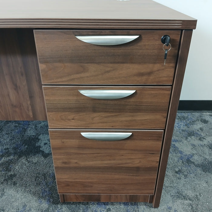Desk with Pedestal File Cabinet