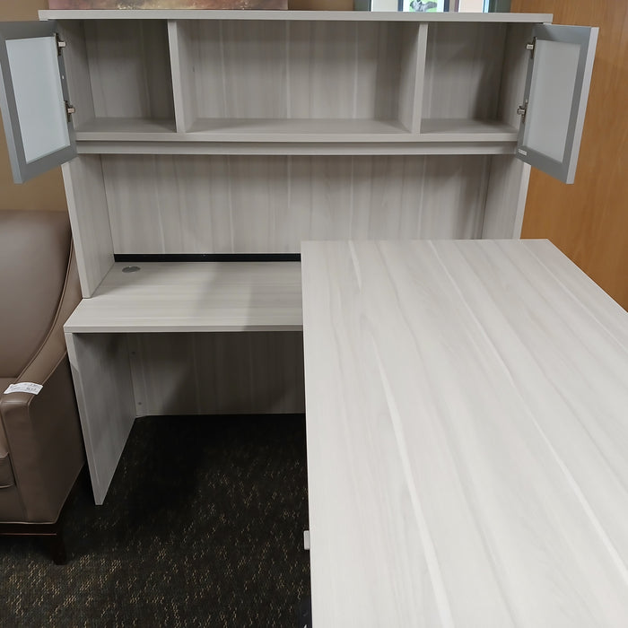 L-Shaped Standing Desk /w Credenza