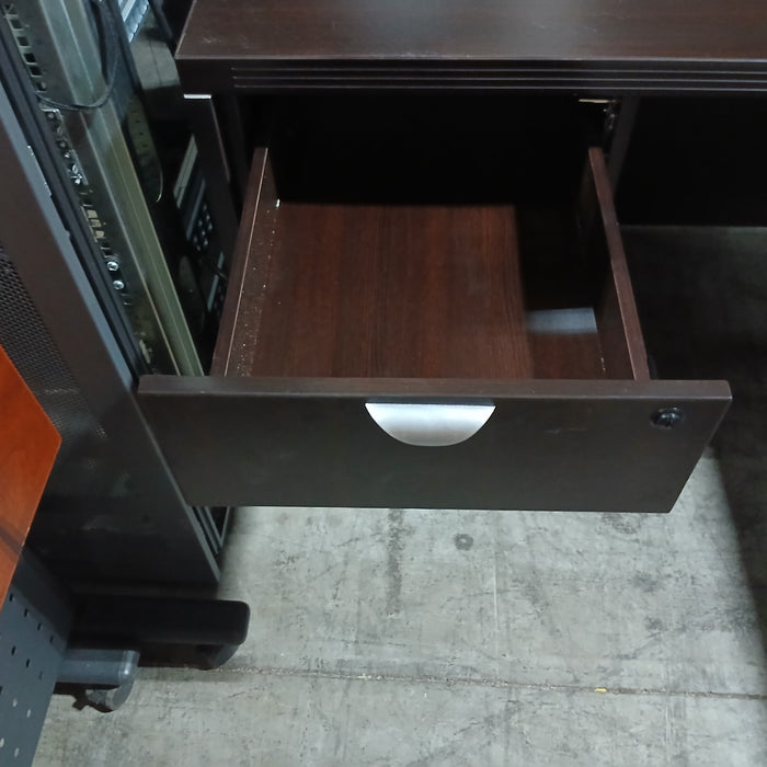 L-shaped Bowfront Desk