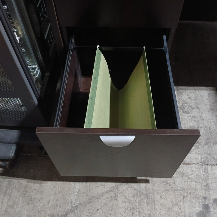 L-shaped Bowfront Desk