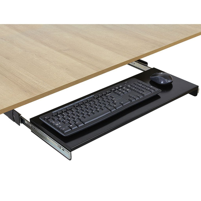Metal Construction Slide Out Keyboard Tray