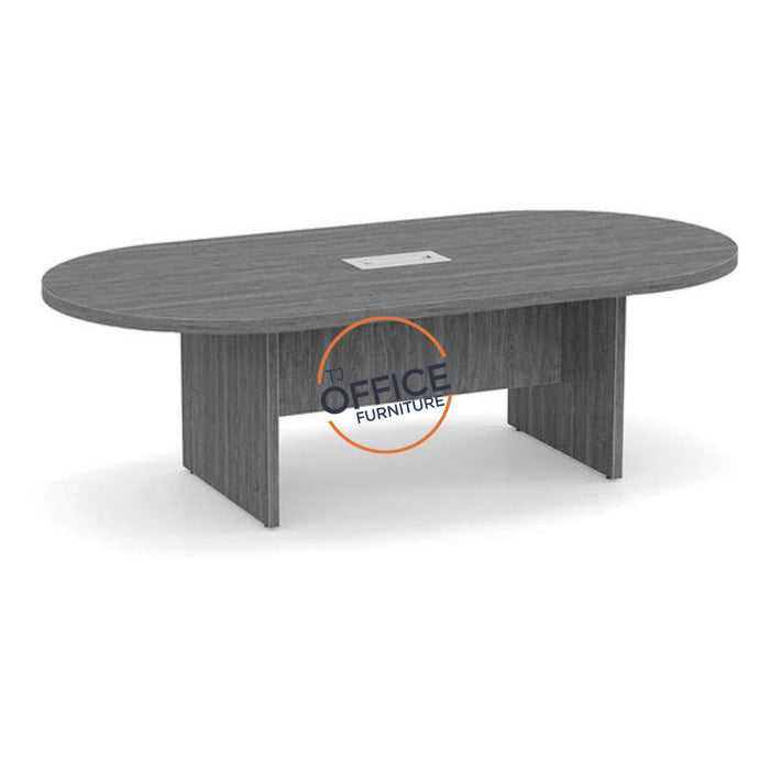 6' Racetrack Conference Room Table with Slab Base