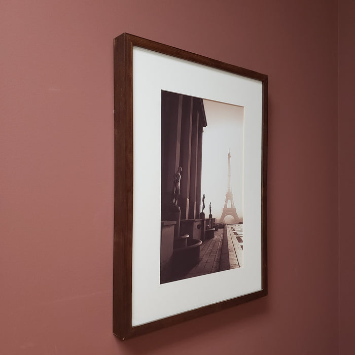 Eiffel Tower Photo in Wood Frame