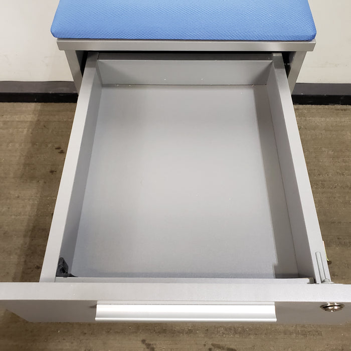 Rolling 3 Drawer Pedestal File Cabinet