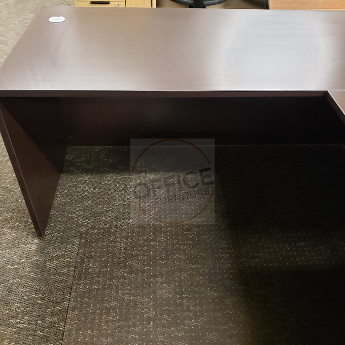L-Shape Desk With File Cabinet - NEW!
