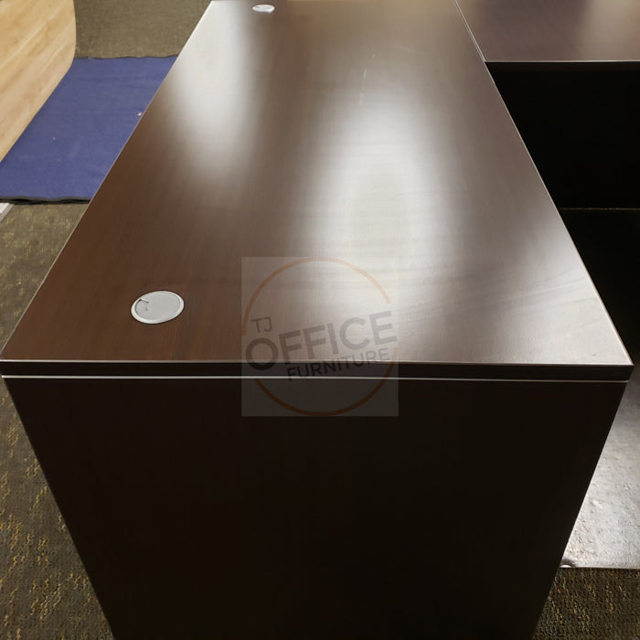 L-Shape Desk With File Cabinet - NEW!