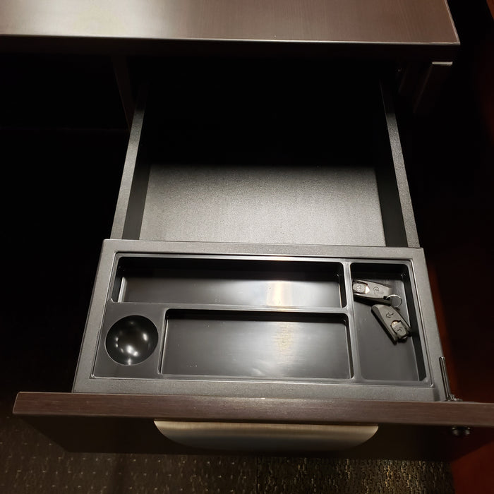 L-Shape Desk With File Cabinet - NEW!