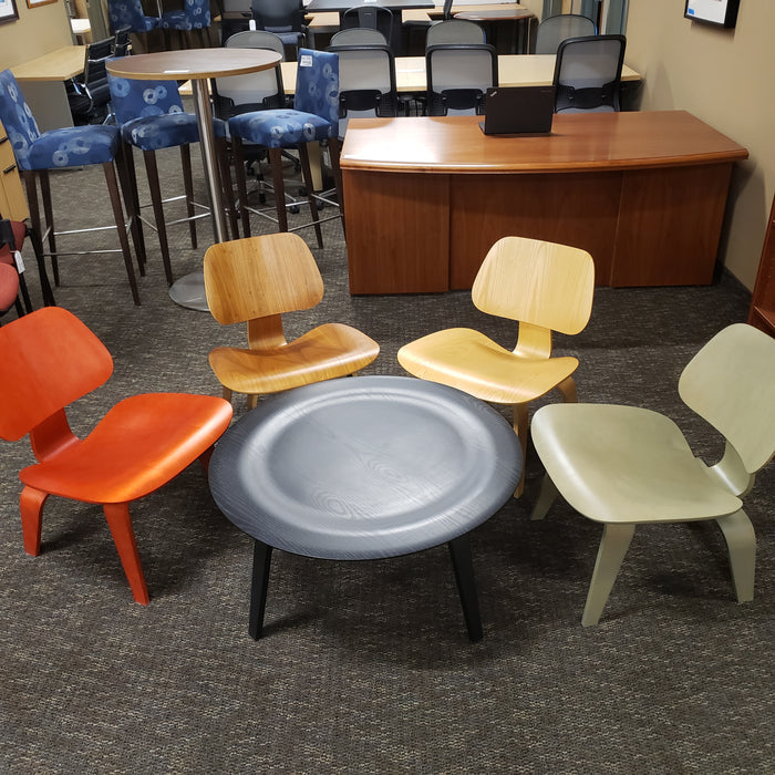 Mid Century Modern LCW Lounge Chairs and Table by Eames for Herman Miller