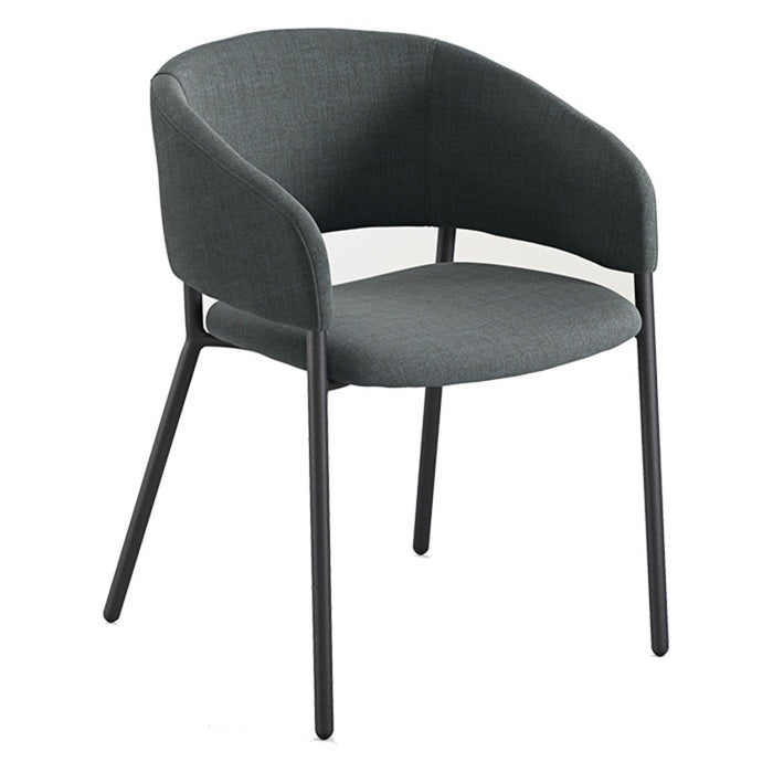 JASMINE POST LEG GUEST CHAIR-BLK GRY0706