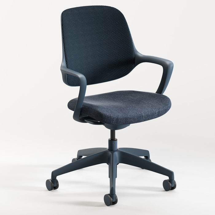 NIRO TASK CHAIR MESH BK BLU-FAB 302/WAFFLE 303