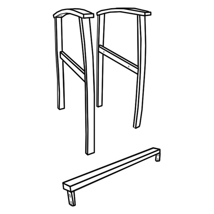 VITALITY PAIR OF OUTER STOOL FULL ARMS W/ARM CAP