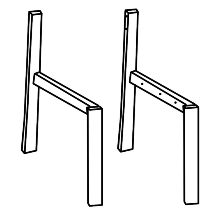 VITALITY PAIR OF OUTER HALF ARMS - SILV FRAME
