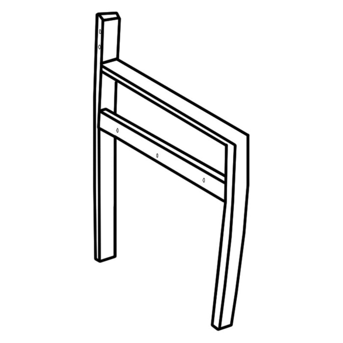 VITALITY SINGLE SHARED HALF ARM - SILV FRAME
