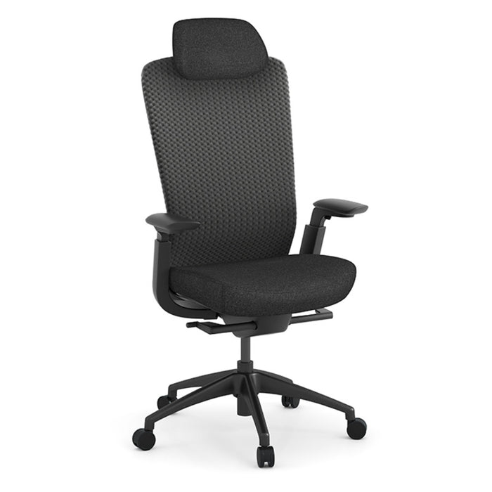 HB CHAIR W/4D ARMS & 3D MESH-BK M-02/ST M60999