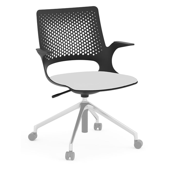 HARMONY SEAT SHELL-BLACK-no seat no base