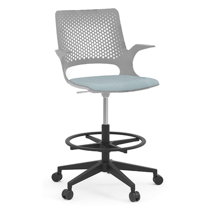 HARMONY DRAFTING STOOL BASE - BLACK