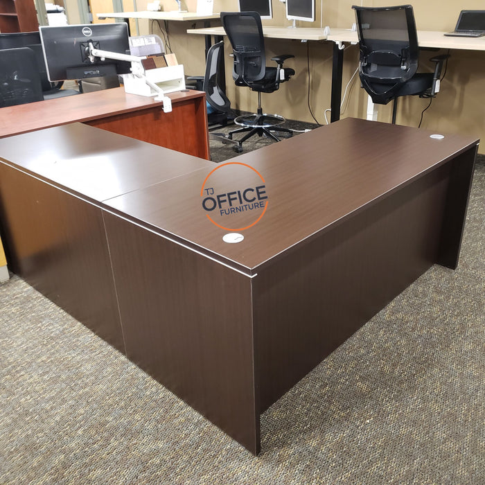 L-Shape Desk With File Cabinet - NEW!