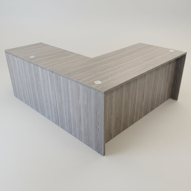L-Shape Desk With File Cabinet - NEW!