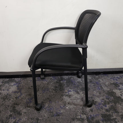 Rolling Mesh Back Guest Chair