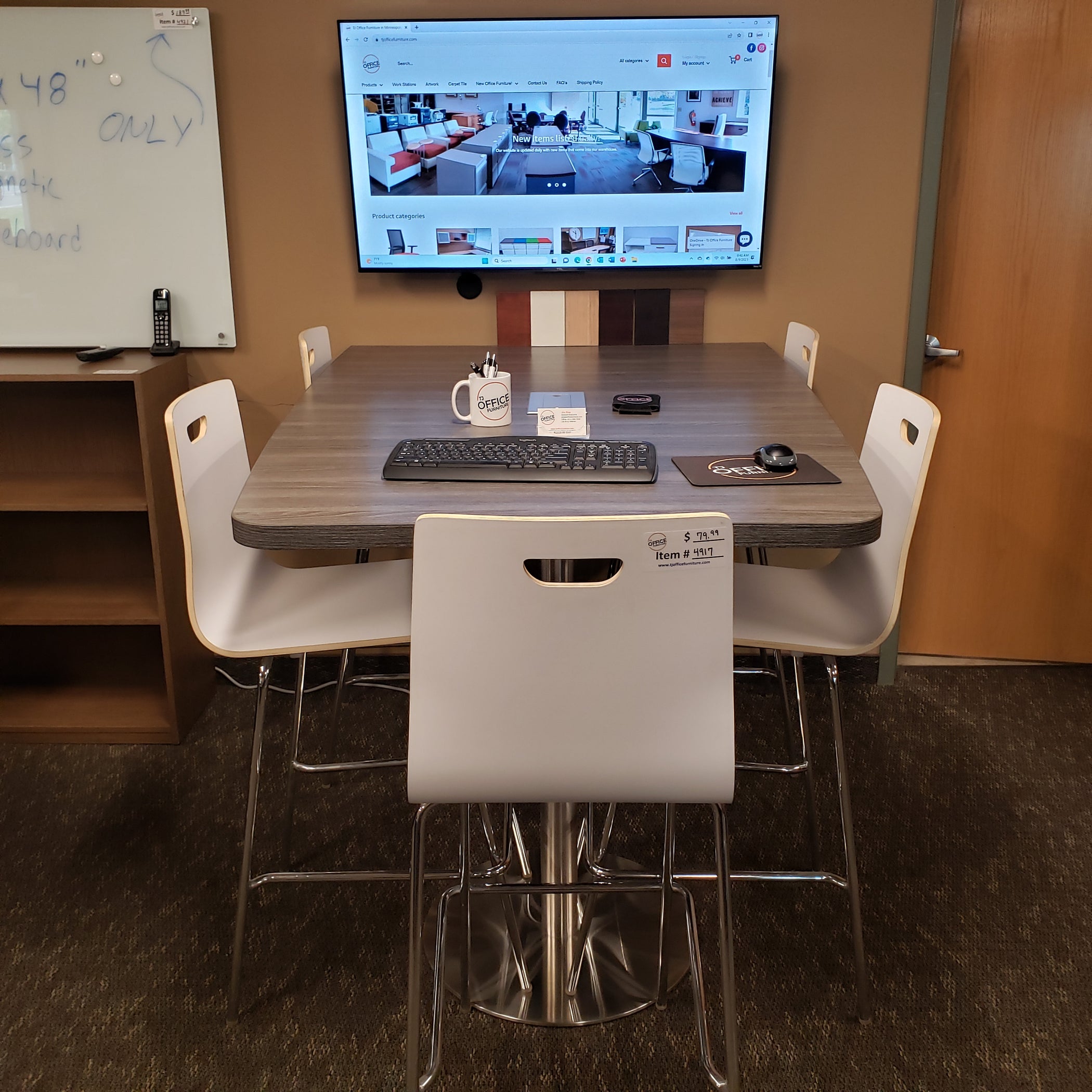 Standing Height Collaboration Table- Used office furniture in Mpls, MN ...
