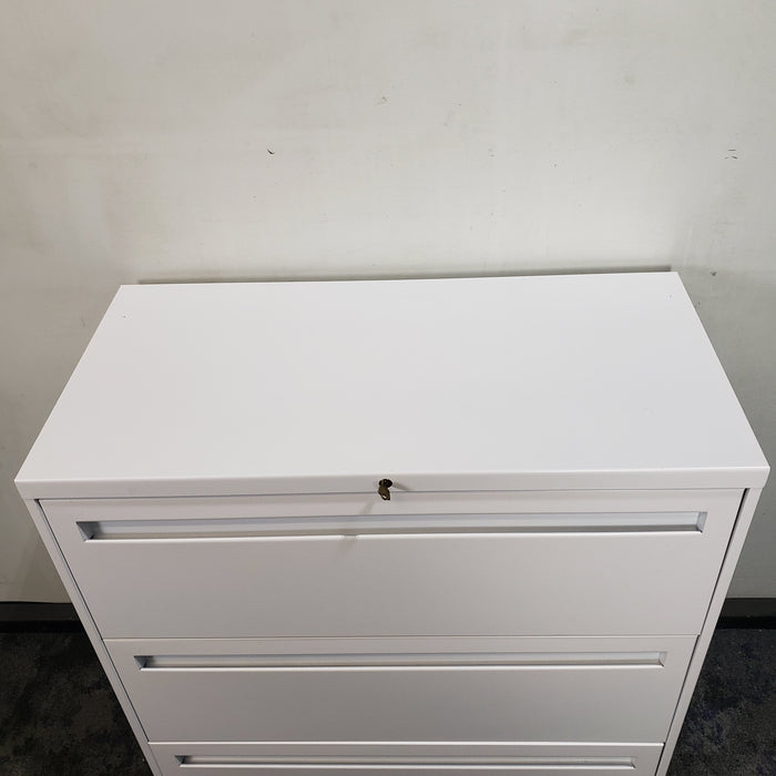 36" Three Drawer Lateral File Cabinet