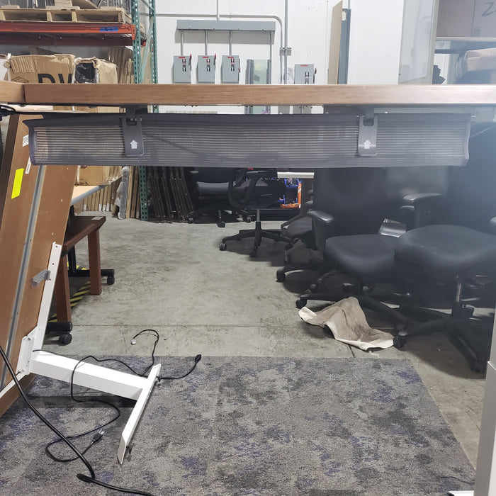 L-Shaped Sit-Stand Desk