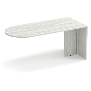 66 x 30 Bullet Top Desk with Post Leg