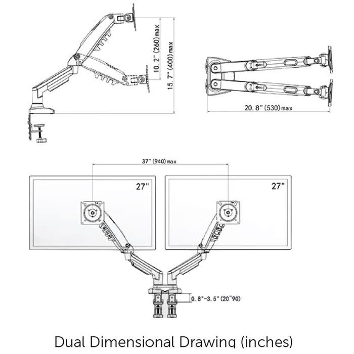 Dual Monitor Arm