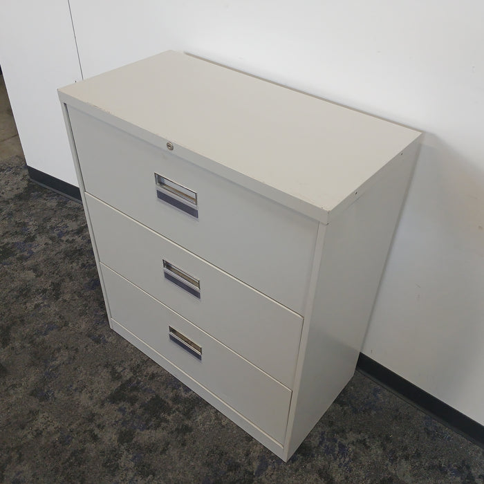 36" Three Drawer Lateral File Cabinet