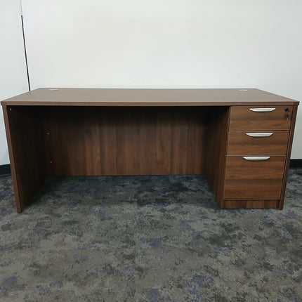 Desk with Pedestal File Cabinet