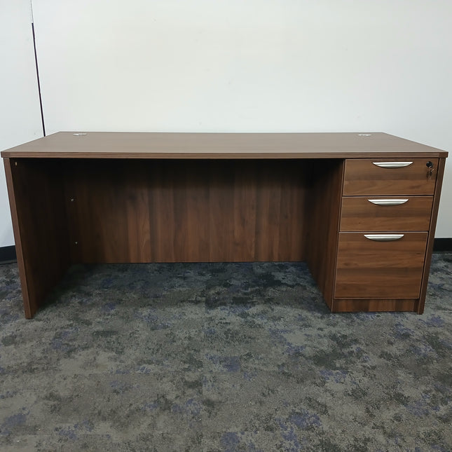 Desk with Pedestal File Cabinet