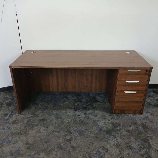 Desk with Pedestal File Cabinet