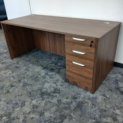 Desk with Pedestal File Cabinet