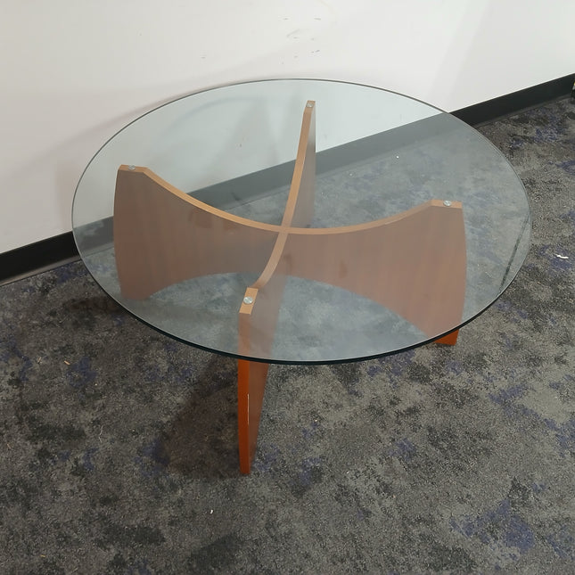 36" Round Glass Table