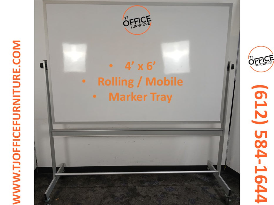 Rolling Whiteboard / Dry Erase (#6422)