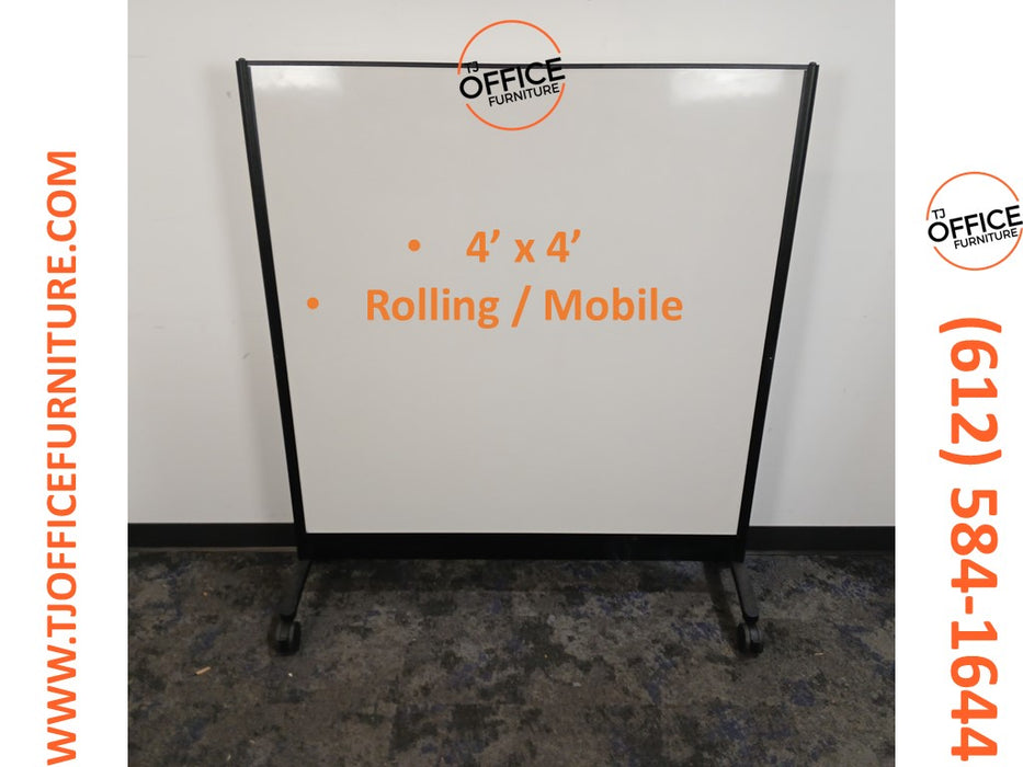 Rolling Whiteboard / Dry Erase (#6423)