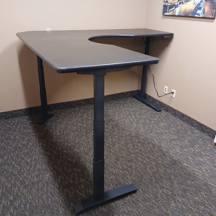 L-Shaped Sit/Stand Desk