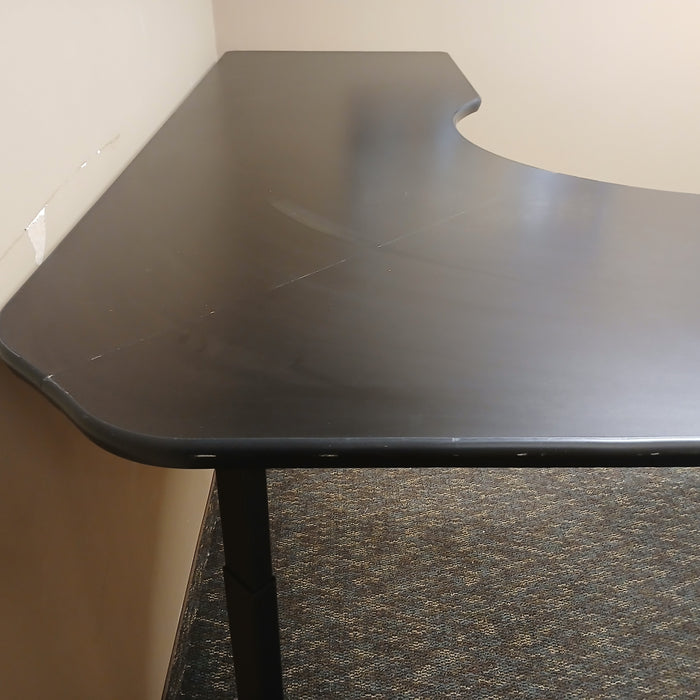 L-Shaped Sit/Stand Desk