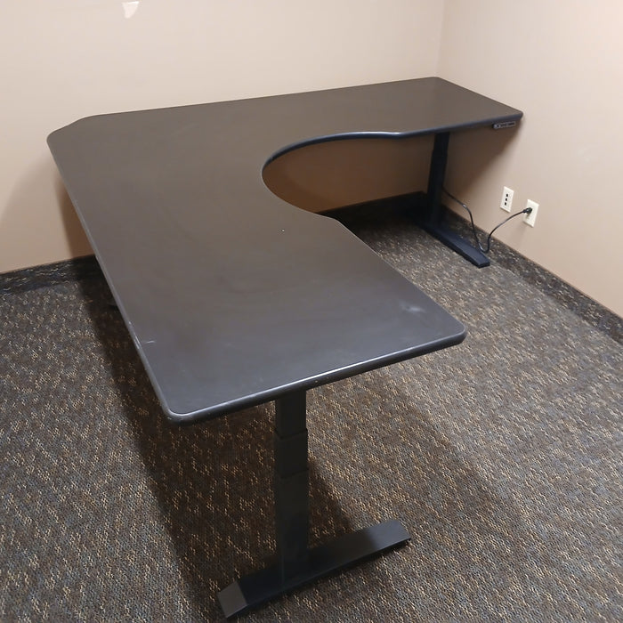 L-Shaped Sit/Stand Desk