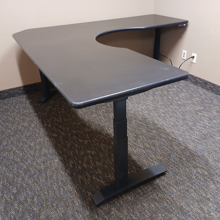 L-Shaped Sit/Stand Desk