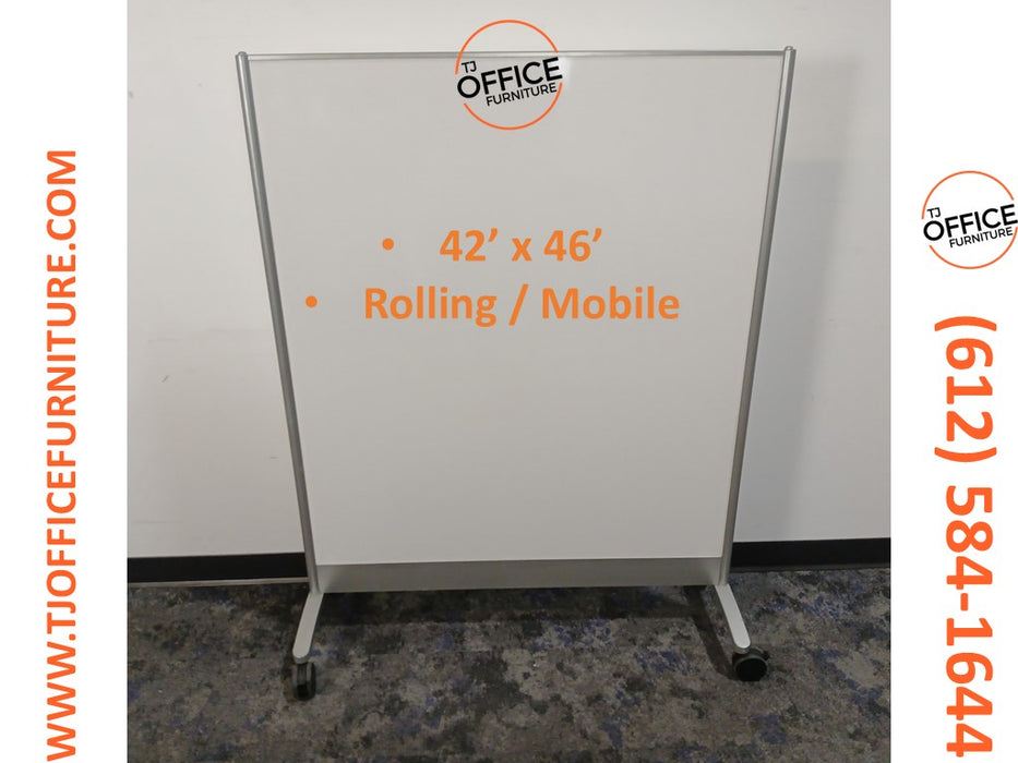 Rolling Whiteboard / Dry Erase  (#6497)