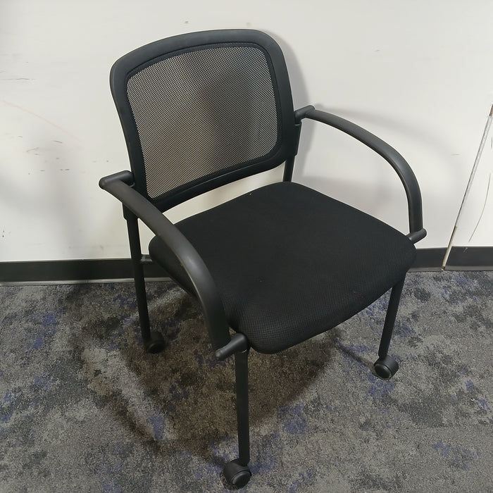 Rolling Mesh Back Guest Chair