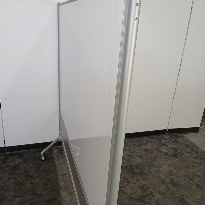 47" x 70" Rolling / Mobile Whiteboard / Dry Erase (#6651)