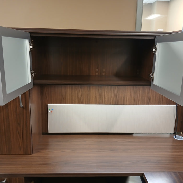 L-Shaped Desk with Credenza