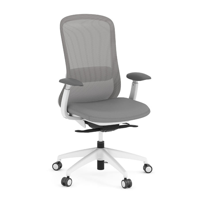 CRESCENT MB CHAIR-W/SS WHT FM GY MBKAW02/GYST12