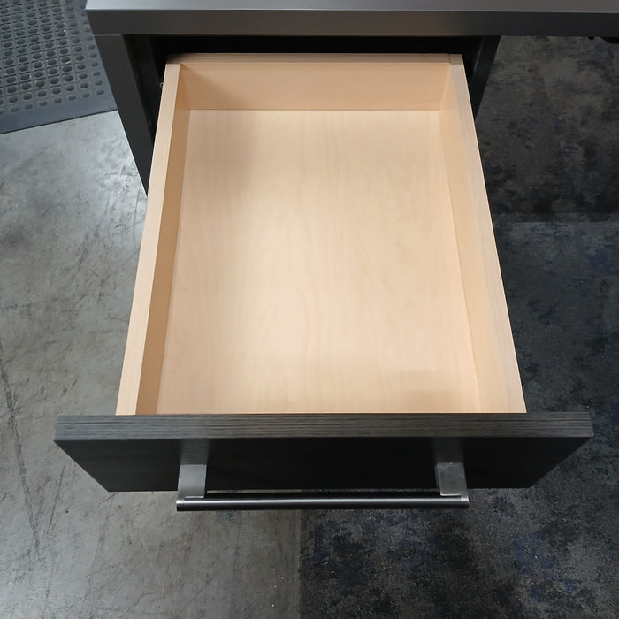 L-shaped standing desk